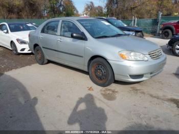  Salvage Toyota Corolla