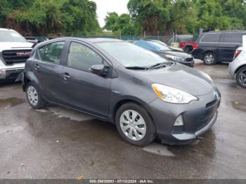  Salvage Toyota Prius c