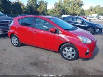  Salvage Toyota Prius c