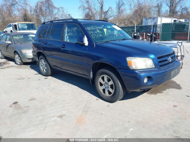  Salvage Toyota Highlander