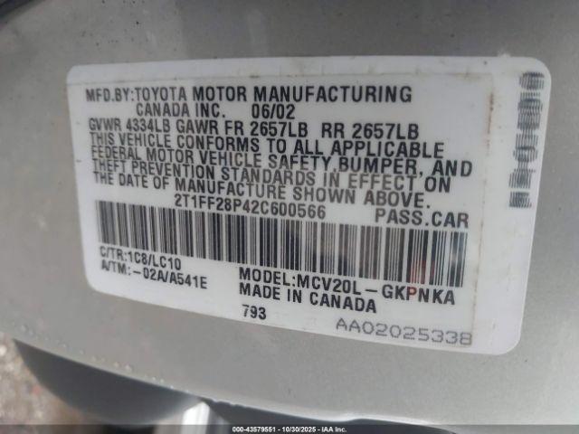 Toyota Camry Sle V6 Image 9