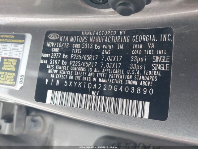 Kia Sorento Lx V6 Image 8