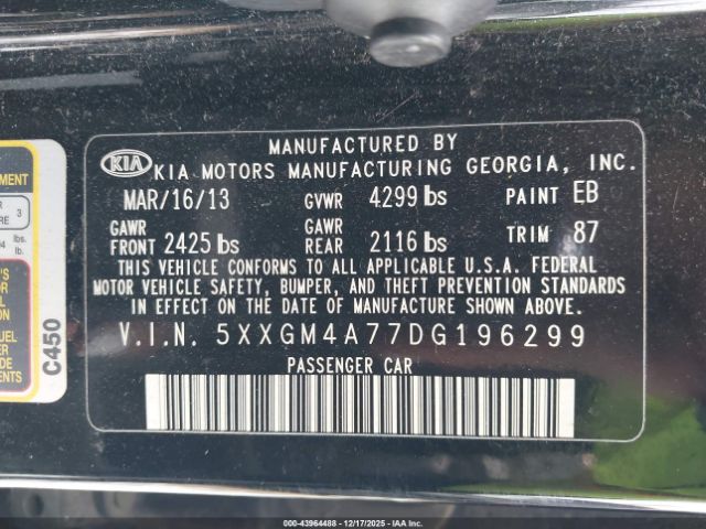 Kia Optima Lx Image 9