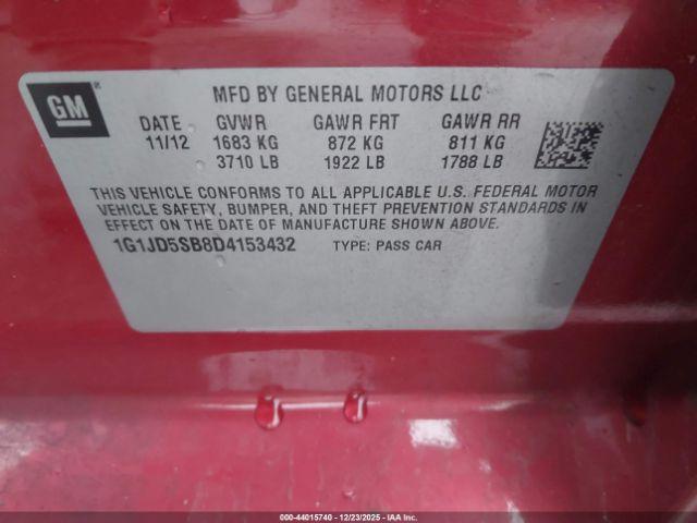 Chevrolet Sonic Lt Manual Image 2