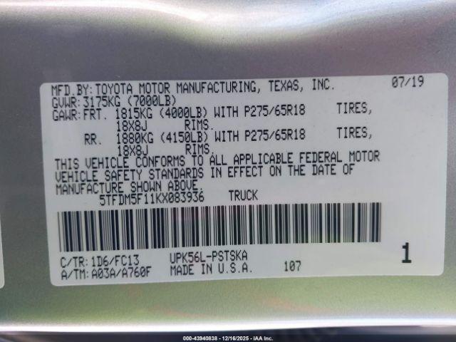 Toyota Tundra Sr5 4.6l V8 Image 7