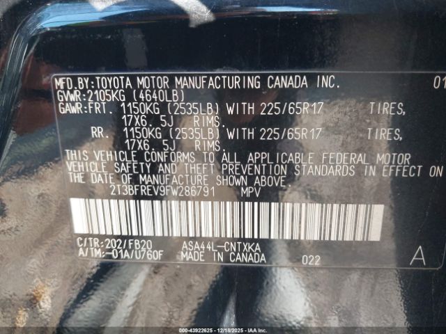 Toyota RAV4 Le Image 10