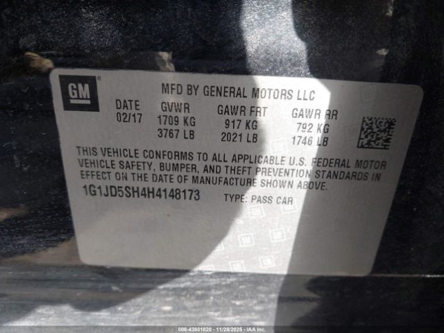 Chevrolet Sonic Lt Auto Image 8