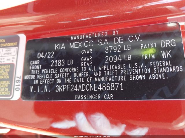 Kia Forte Lxs Image 3