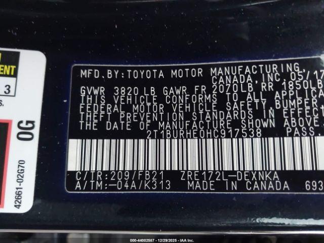 Toyota Corolla Le Image 9