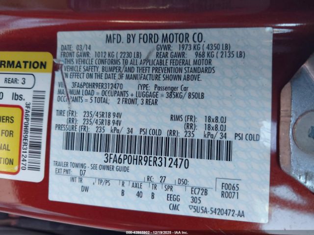 Ford Fusion Se Image 16