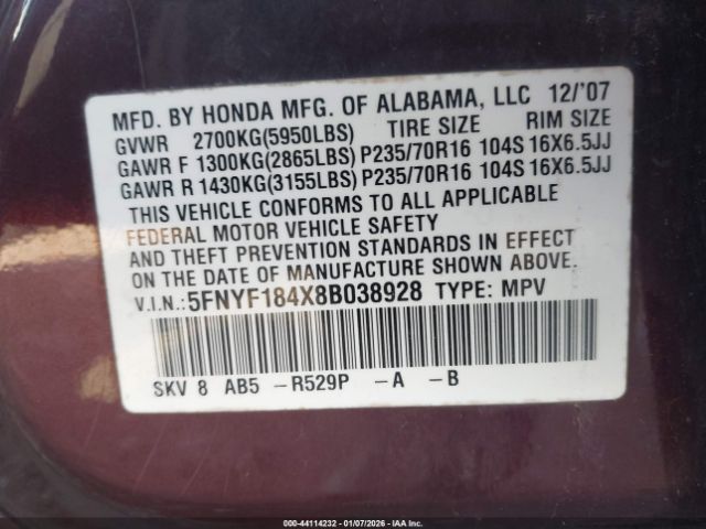 Honda Pilot Ex Image 6