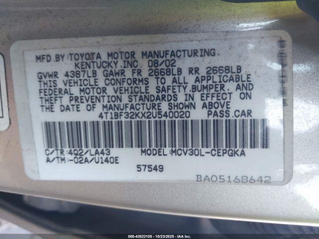 Toyota Camry Xle V6 Image 6