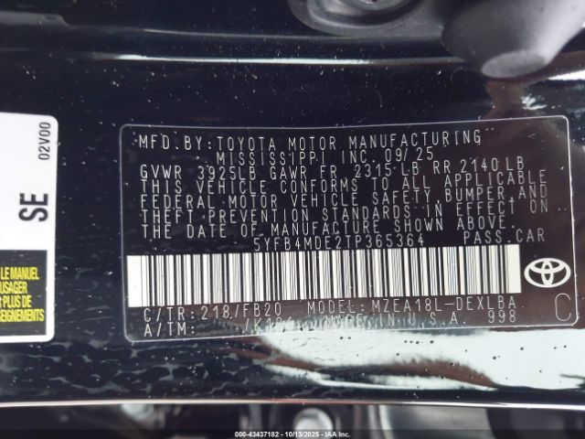 Toyota Corolla Le Image 8