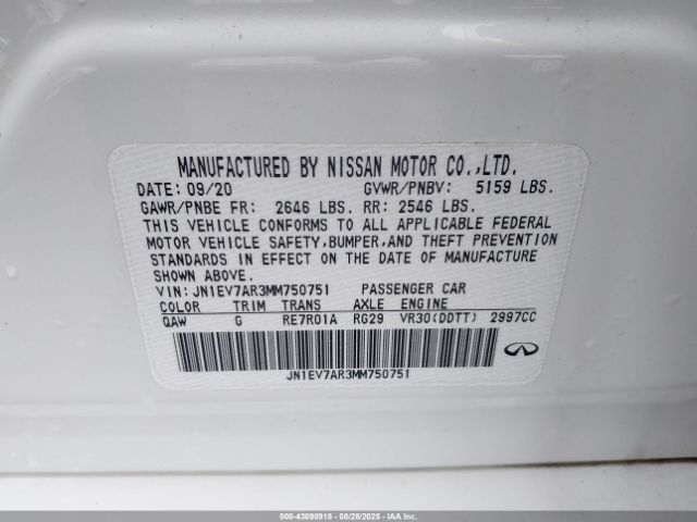 INFINITI Q50 Pure Awd Image 16