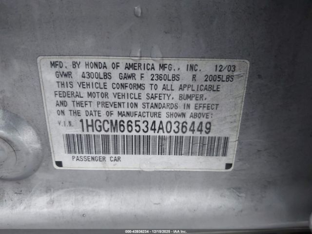 Honda Accord 3.0 Ex Image 9