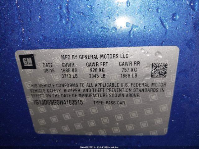 Chevrolet Sonic Lt Auto Image 10