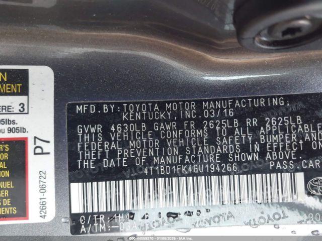 Toyota Camry Xle Image 11