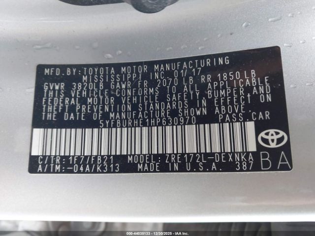 Toyota Corolla Le Image 13