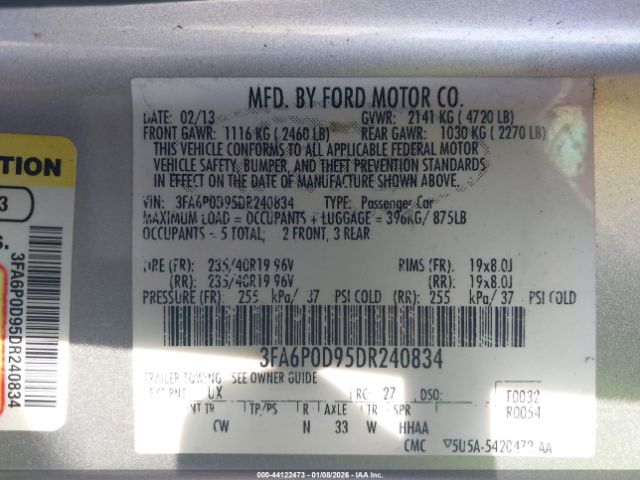 Ford Fusion Titanium Image 7