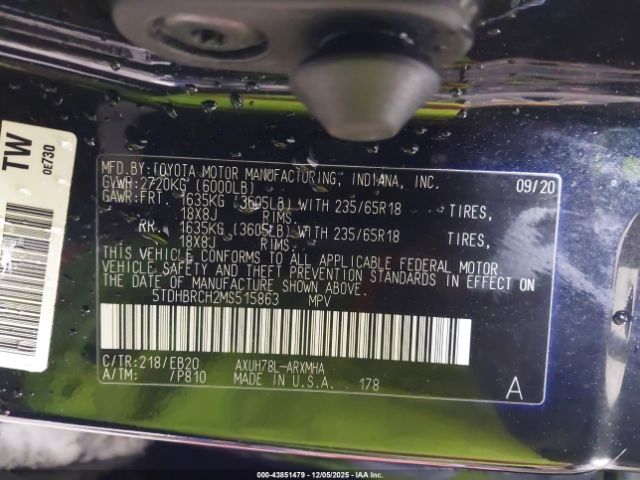 Toyota Highlander Hybrid Xle Image 14